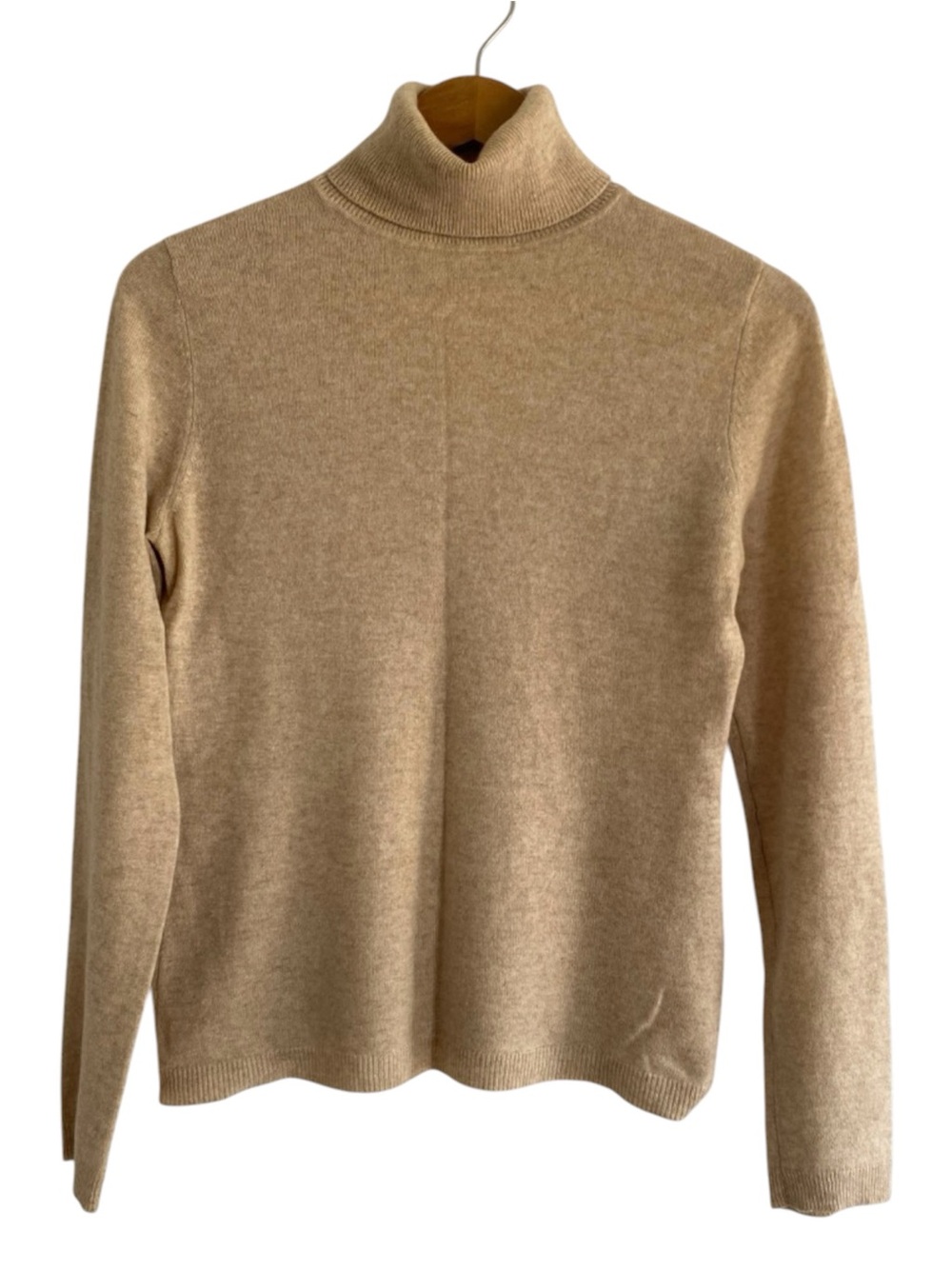 Garnet Hill Essential Cashmere Turtleneck
Sweater Small Cream Quiet Luxury Chic